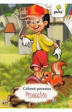 Pinocchio. Colorez povestea Carti imagine 2022