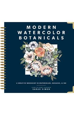 Modern Watercolor Botanicals - Sarah Simon