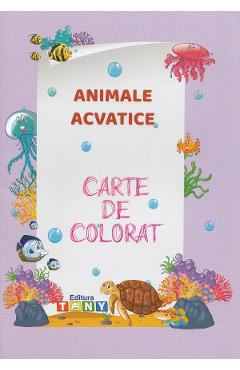 Animale acvatice. Carte de colorat - TONY