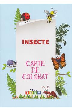Insecte. Carte de colorat