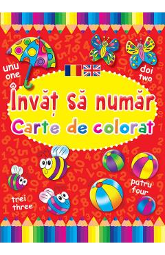 Invat sa numar romana-engleza. Carte de colorat - Brown Watson