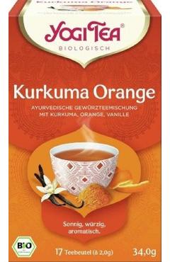 Ceai cu Turmeric si Portocale ECO/BIO 17dz - YOGI TEA
