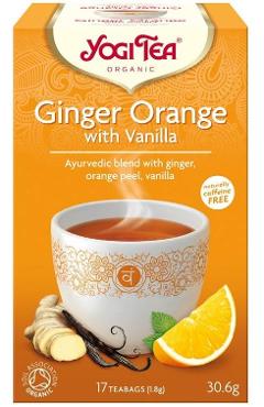 Ceai cu Ghimbir, Portocale si Vanilie ECO/BIO 17dz - YOGI TEA
