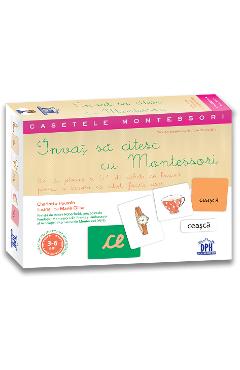 Invat sa citesc cu Montessori: 84 de jetoane si 51 de tichete - Charlotte Poussin, Marie Ollier - DIDACTICA PUBLISHING HOUSE