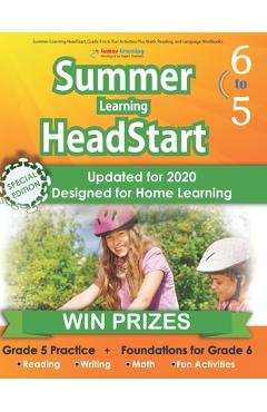 Summer Learning HeadStart, Grade 5 to 6: Fun Activities Plus Math, Reading, and Language Workbooks: Bridge to Success with Common Core Aligned Resourc - Lumos Learning
