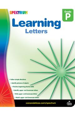 Learning Letters, Grade Pk - Spectrum
