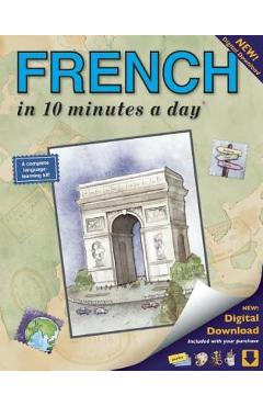 French in 10 Minutes a Day: Language Course for Beginning and Advanced Study. Includes Workbook, Flash Cards, Sticky Labels, Menu Guide, Software, - Kristine K. Kershul