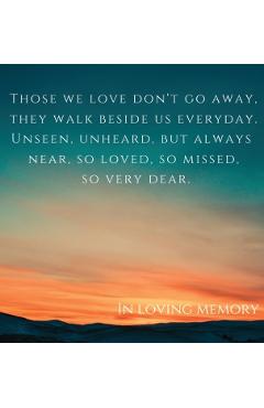 Funeral book, in loving memory (Hardcover): Memory book, comments book, condolence book for funeral, remembrance, celebration of life, in loving memor - Lulu And Bell
