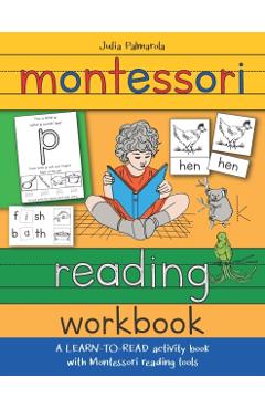 Montessori Reading Workbook: A LEARN TO READ activity book with Montessori reading tools - Evelyn Irving