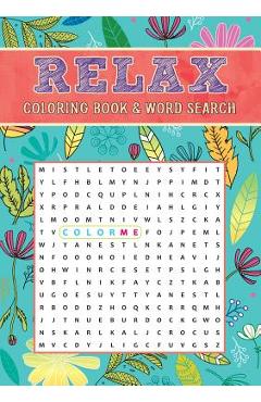Relax Coloring Book & Word Search - Editors Of Thunder Bay Press