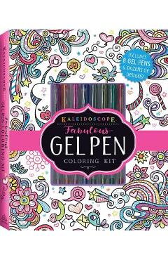 Kaleidoscope: Fabulous Gel Pen Coloring Kit [With Pens/Pencils] - Editors Of Silver Dolphin Books