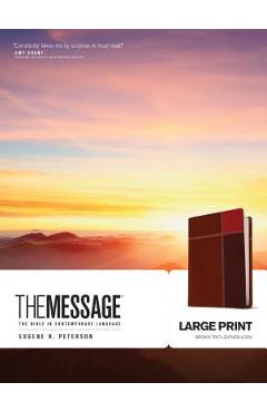 Message-MS-Large Print Numbered: The Bible in Contemporary Language - Eugene H. Peterson
