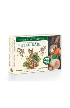 The Peter Rabbit Deluxe Plush Gift Set: The Classic Edition Board Book + Plush Stuffed Animal Toy Rabbit Gift Set