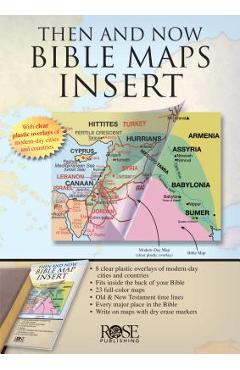 Then and Now Bible Maps Insert - Rose Publishing