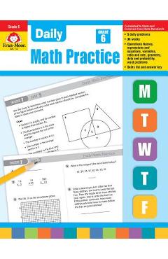 Daily Math Practice, Grade 6 - Evan-moor Educational Publishers