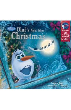 Frozen Olaf\'s Night Before Christmas Book & CD - Disney Book Group