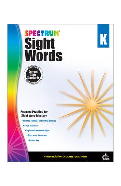 Spectrum Sight Words, Grade K - Spectrum