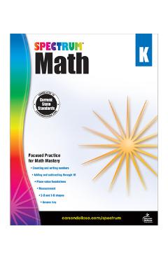 Spectrum math workbook, grade k - spectrum