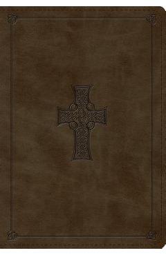 ESV Student Study Bible (Trutone, Olive, Celtic Cross Design) -