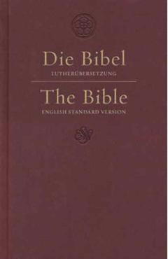 ESV German/English Parallel Bible (Luther/ESV, Dark Red) -