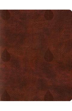 Single Column Journaling Bible-ESV-Leaves Design - Crossway Bibles