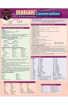 Italian Conversation: A Quickstudy Laminated Language Reference Guide - Sally-ann Del Vino