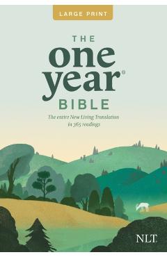 One Year Premium Slimline Bible-NLT-Large Print 10th Anniversary - Tyndale