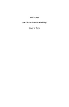 Black Mountain Poems - Jonathan C. Creasy
