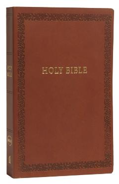 NKJV, Holy Bible, Soft Touch Edition, Imitation Leather, Brown, Comfort Print - Thomas Nelson