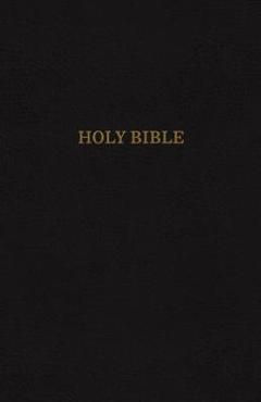 KJV, Thinline Reference Bible, Bonded Leather, Black, Red Letter Edition - Thomas Nelson