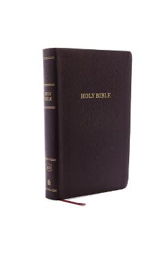 KJV, Reference Bible, Personal Size Giant Print, Bonded Leather, Burgundy, Red Letter Edition - Thomas Nelson