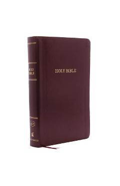 KJV, Reference Bible, Personal Size Giant Print, Leather-Look, Burgundy, Red Letter Edition - Thomas Nelson