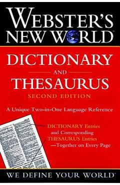 Webster\'s New World Dictionary and Thesaurus, 2nd Edition (Paper Edition) - The Editors Of The Webster\'s New World D
