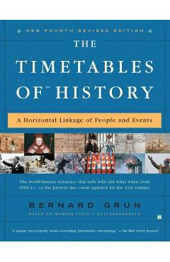 The Timetables of History: A Horizontal Linkage of People and Events - Bernard Grun
