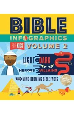 Bible Infographics for Kids, Volume 2: Light and Dark, Heroes and Villains, and Mind-Blowing Bible Facts - Harvest House Publishers