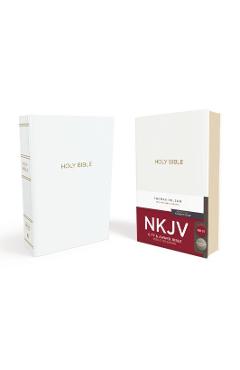 NKJV, Gift and Award Bible, Leather-Look, White, Red Letter Edition - Thomas Nelson