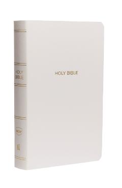 NKJV, Gift and Award Bible, Leather-Look, White, Red Letter Edition - Thomas Nelson