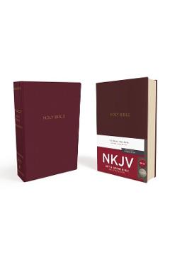 NKJV, Gift and Award Bible, Leather-Look, Burgundy, Red Letter Edition - Thomas Nelson