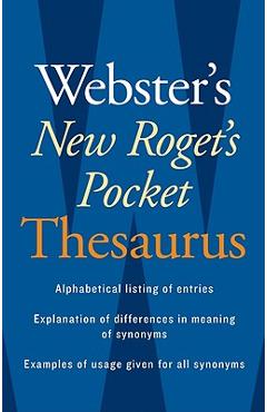Webster\'s New Roget\'s Pocket Thesaurus - Editors Of Webster\'s New World College D