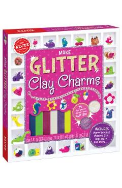 Make Glitter Clay Charms - Klutz