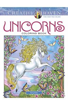 Creative Haven Unicorns Coloring Book - Marty Noble