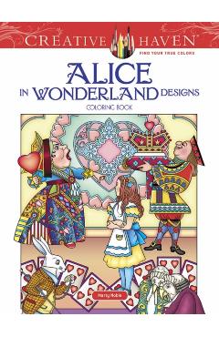 Creative Haven Alice in Wonderland Designs Coloring Book - Marty Noble