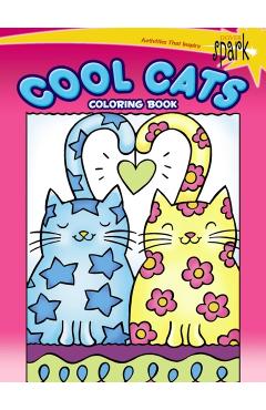 Spark Cool Cats Coloring Book