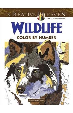 Creative Haven Wildlife Color by Number Coloring Book