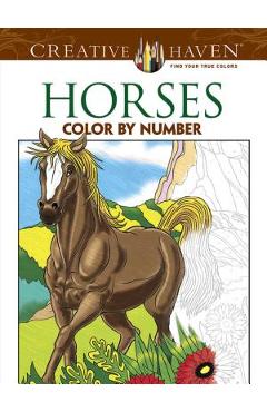 Horses Color by Number Coloring Book - George Toufexis
