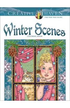 Creative Haven Winter Scenes Coloring Book - Marty Noble