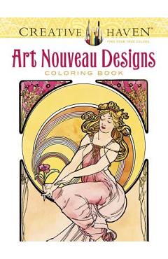 Creative Haven Art Nouveau Designs Coloring Book - Alphonse Maria Mucha