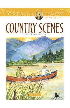 Country Scenes Coloring Book - Dot Barlowe