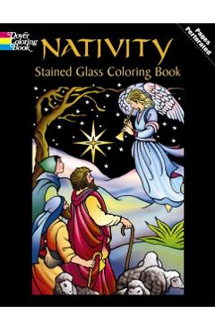 Nativity Stained Glass Coloring Book - Marty Noble