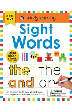 Wipe Clean Workbook: Sight Words (Enclosed Spiral Binding) - Roger Priddy